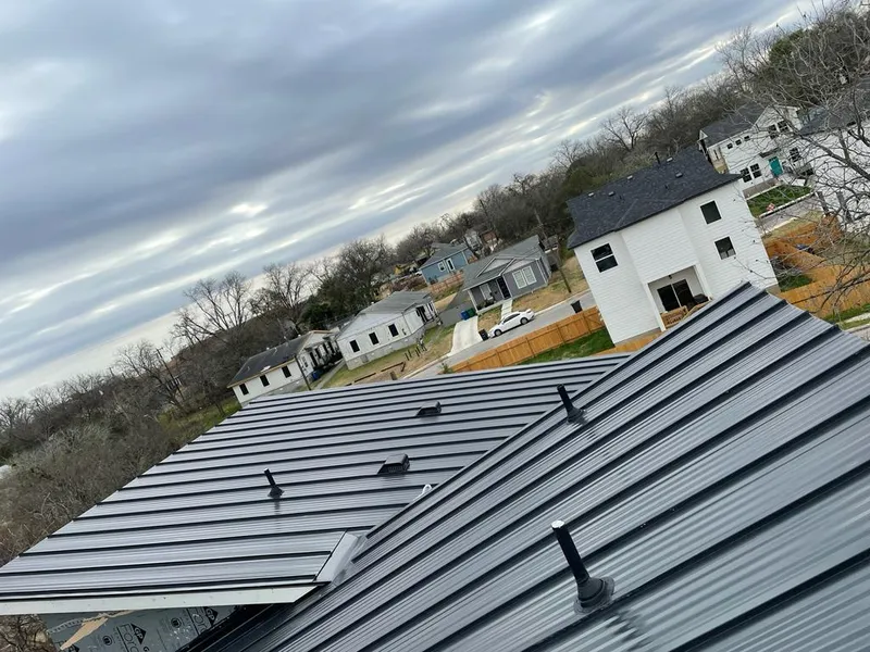 Standing seam metal roof panels with vents for Skylight Repair in Kentwood